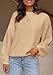 PRETTYGARDEN Womens Fall Sweaters 2025 Casual Loose Crewneck Ribbed Long Sleeve Top Knit Pullover Sweater (Apricot,Medium)