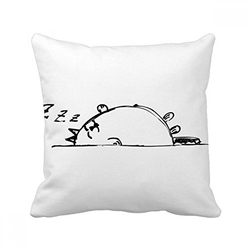 Coussin chat couché Lazy Stripe avec fermeture pratique pour canapé - 2
