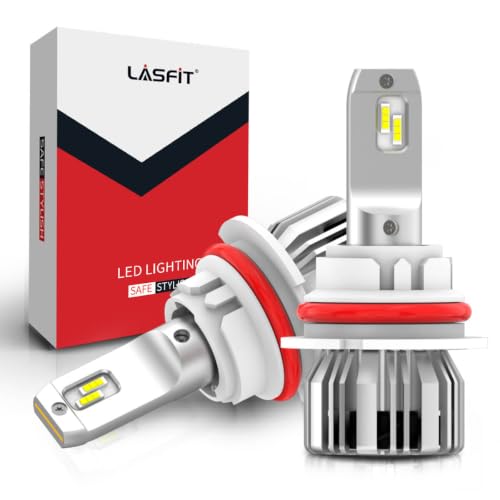Image of LASFIT BEAM 2026 Upgrade HB1 /9004 Bulbs, True 50W, 4X Brighter Than Halogen, 1:1 Replacement, 200M Visibility, 6000K White, CANbus Front Dual Beam Light Bulbs, All-in-One Conversion Kit
