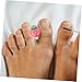 PACKOVE Strawberry Silicone Toe Separators of Washable Accessories for Manicure Toe Alignment and Instant Relief for Nail Polish Application