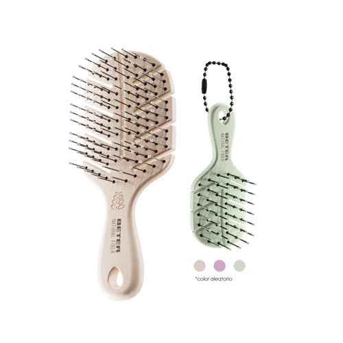 Beter - Natural Fiber MINI+Charm Mini Anti-Pull Hairbrush, Detangling, Anti-Tangle and Anti-Breakage, Eco-friendly - Image 2