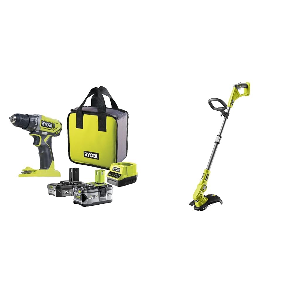 Coupe-bordures OLT1832 et perceuse 18V RYOBI pour un jardin propre sans effort