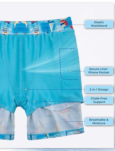 Arolina Men's 7" Quick Dry Swim Trunks w/ Compression Liner (Various) - image 3