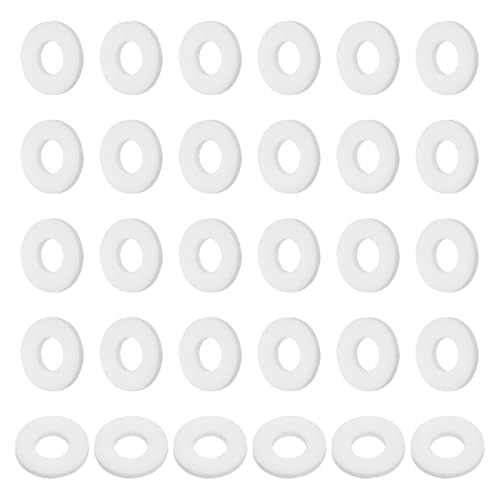 Rondelle plate PTFE 8x18x2mm joint etanchéite bride vanne tuyau PATIKIL - 30pcs