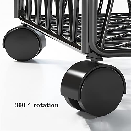 Soporte móvil para CPU, soporte para torre de PC de metal con 4 ruedas, bajo escritorio, para oficina en casa (Blanco) miniatura 4