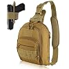 DBTAC Tactical Sling Bag | 8L Military Shoulder Chest Pack for Full Size Concealed Carry, Range, Travel, Outdoor Sports | Range, Travel, Outdoor Sports, Military
