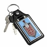 Brotherhood Car Key Chain for Monte Carlo - Classic Models Keychain for Men and Women Gift Key Ring - Light Blue - 76-77