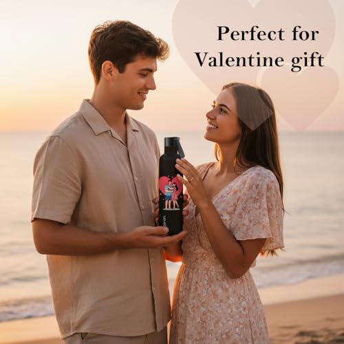 Image of Perch Oasis Pro Insulated Steel Water Bottle 760ml | ISI Certified Hot & Cold Leakproof Flask | BPA-Free Valentine Gift Bottle for Couples, His & Her, Office, Gym & Home | Bliss
