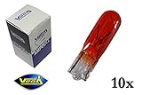 Marca francesa desde 2010. Vega® - 10 bombillas intermitentes W2x4.6d T5 WY2.3W halógenas naranja 12 V
