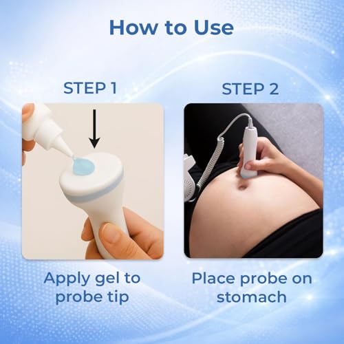 Image of Dr. Odin OAD51B Fetal Doppler with Smart App Connectivity, Large Color LCD Display, Rechargeable Battery, Built-in Speaker, 2.5MHz Probe for FHR Monitoring, 50-240 BPM Range