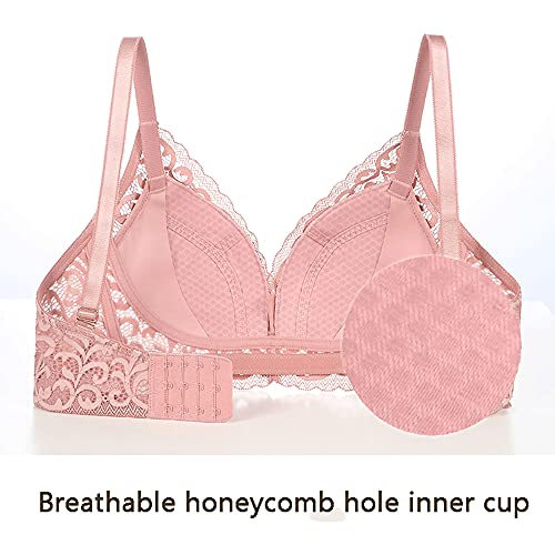 Soutien-gorge grande taille en dentelle push-up sans armatures