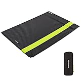 FUNDANGO Doppelte Selbstaufblasende Isomatte Camping Matte mit Kissen Schnell Automatisch Aufblasen schlafsackunterlage 2 personen 198x130x5cm