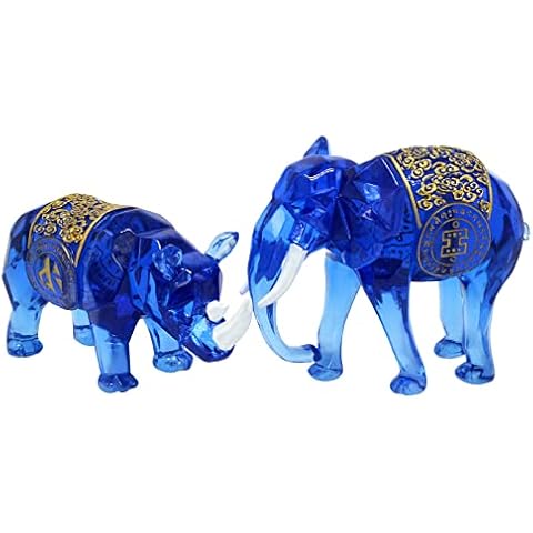 fengshuisale Royal Elephant and Cosmic Rhinoceros Statue Decoration for Home W5371 Cover