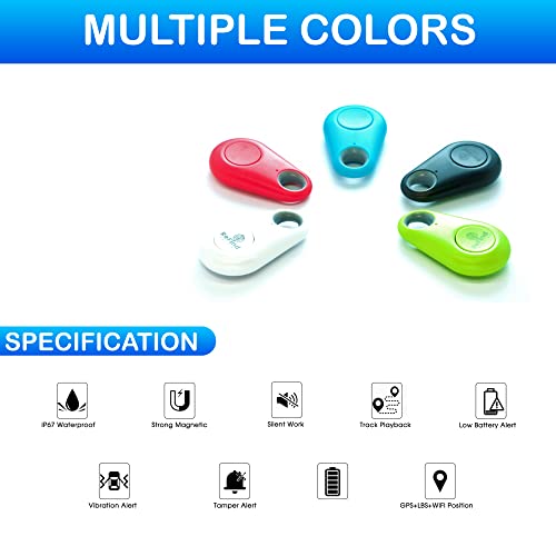 ReFind Smart Tracker for Android and iPhone. Mini GPS Tag Bluetooth 5.0 Key Finder. Samsung Alternative for Keys, Pets, Wallets and Luggage (Blue) - Image 5