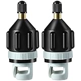 プレミアムエアアダプター2個、頑丈なSUPポンプアダプター、素早く膨らませて強力に密閉する、ボート、パドルボード、カヤック用