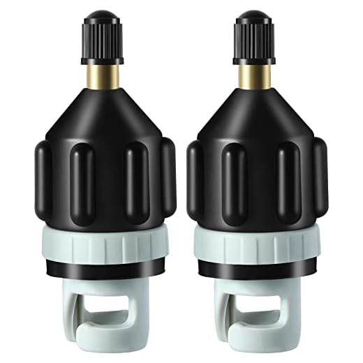 2Pcs Inflatable Boat SUP Pump Adapter, Premium Conventional Air Adapter, Sturdy SUP Air adapter,Quickly Inflation and Strong Sealing SUP Pump Adapter, for Inflatable Boat, Paddleboard and Kayak.