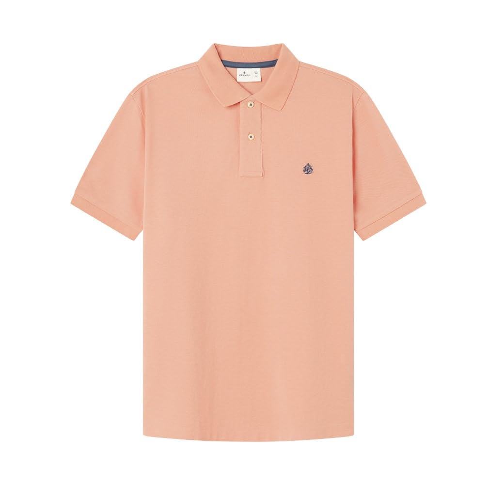 SPRINGFIELD Men's 5ic-Polo Bas Reg T9 V, Garnet Print, M