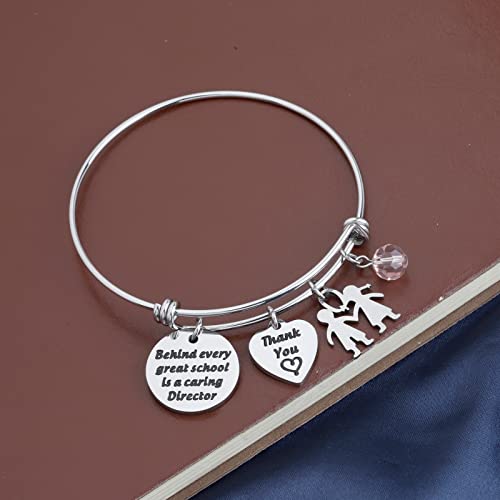 Image of PLITI School Director Gift Teacher Appreciation Bracelet School Counselor Gift Preschool Director Thank You Gift Principal Retirement Gift