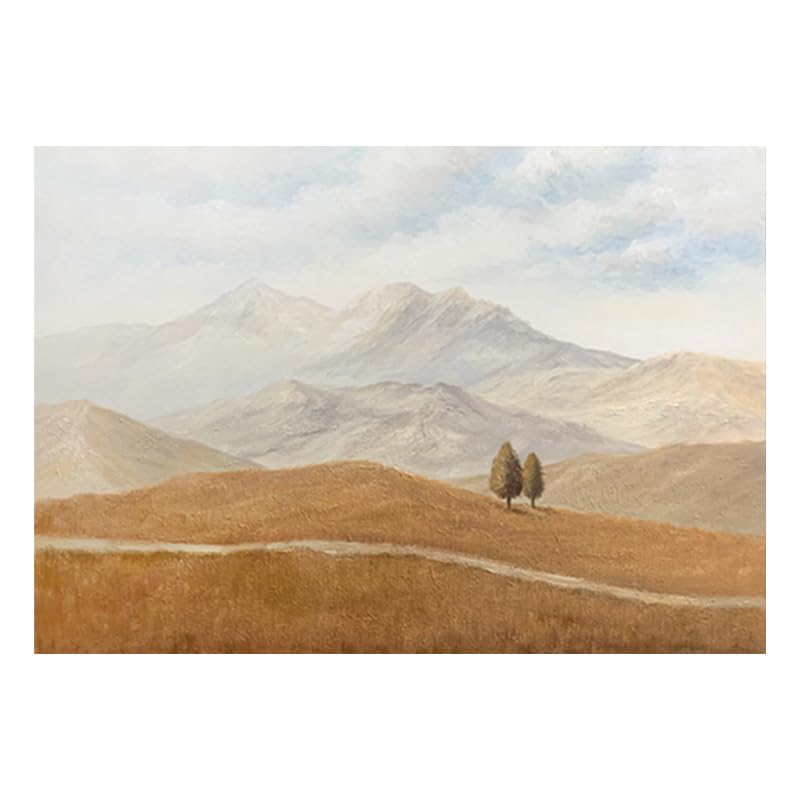 Toile murale moderne sans cadre, peinture à l'huile paysage abstrait 90