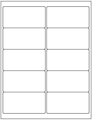 Premium Life White Self Adhesive Labels (Word Sizes) White Matte
