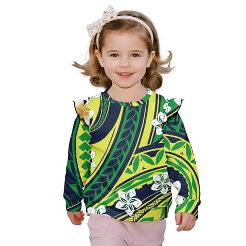 Paisley Girl Sweatshirt Toddler Long Sleeve Ruffle Pullover 1-8 Years Tops