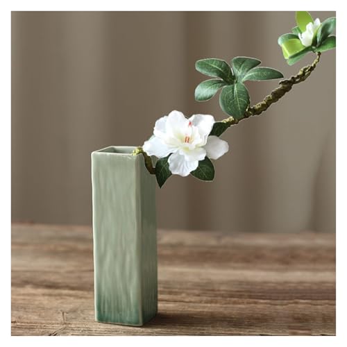 Jarrones de flores de cerámica decoración sencilla hogar jarrón pequeño mini 9cm 8