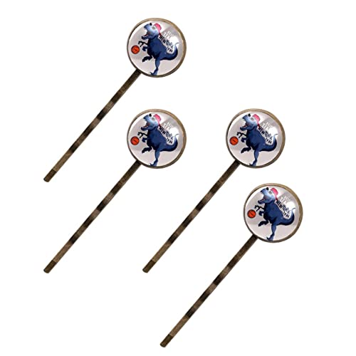 Barrettes à cheveux dinosaure basket femme : lot de 4 pinces latérales tendance