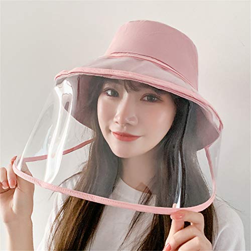 Eight Horses-J Removable Fisherman Hat,Anti-Fog Anti-Saliva TPU Hat,Outdoor Windproof Sand Dustproof Cover