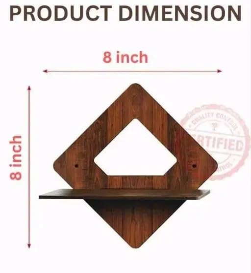 Image of Kanak Enterprises Wooden Wall Mounted Planter Set with Artificial Plants Decorative Wall Hanging Flower Pots for Home Decor KANAK WALL 009