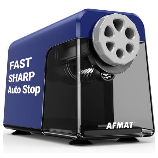 Electric Pencil Sharpener Heavy Duty, 6 Holes, Auto Stop Electric Pencil Sharpener for Artists, Classroom Electric Sharpener for 6-10.2mm Pencils, 7000 Sharpening Times, Do not Eat up Colored Pencils