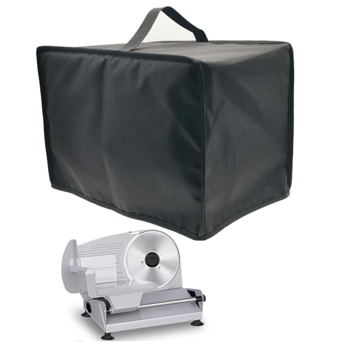SHTCSZBA Meat Slicer Cover, Food Slicer Cover, Dust Cover for Meat Slicer, Deli Slicer, Food Slicer, Waterproof fabric Easy to Clean & Storage, Fit for Borlebbi 200W Electric Food Slicer