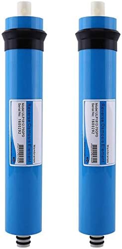 2 x Reverse Osmosis Membrane 0.1nm Filter Element Filter Cartridge RO 75gdp for Filtering Impurities