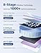NOVETE Reverse Osmosis Water Filter Countertop, UV Cold Water Down to 32℉, NSF/ANSI 42/58 Certified, 4:1 Pure to Drain, No Installation Needed, 8-Stage RO Water Filtration System, CRF0A-QS, White