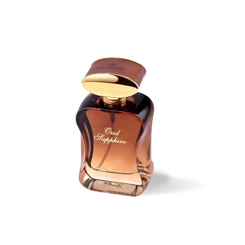 Image of Fanatic OUD Sapphire Perfume for Men & Women 100ml Luxury Vanilla Eau De Parfum with Long Lasting Unisex Fragrance for Everyday Use.
