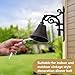 Cast Iron Dinner Bell Large Outdoor Dinner Hanging Bell Heavy Duty Rustic Vintage Doorbell Wall Mounted for Outside Front Door Garden Home Decor, Clear Sound (Classic Style)