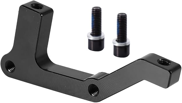 Disc Brake Adapter with 2 Bolts, Bike Disc Brake Mount Adapter, Aluminum Alloy Bike Brake Adapter as Accessories for Front V Brake Caliper PM to I 180mm 203mm