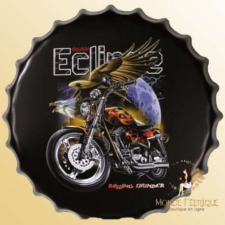 Décoration moto Freedom Monde Féérique 40cm pour sublimer les murs de votre salon ou garage