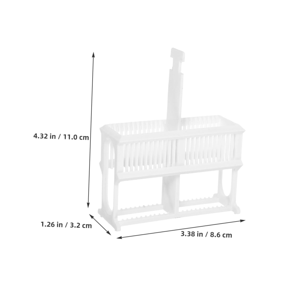 Alipis Microscope Slide Storage Cabinet 24 Slot Plastic Rack Lab Accessory for Slide Display