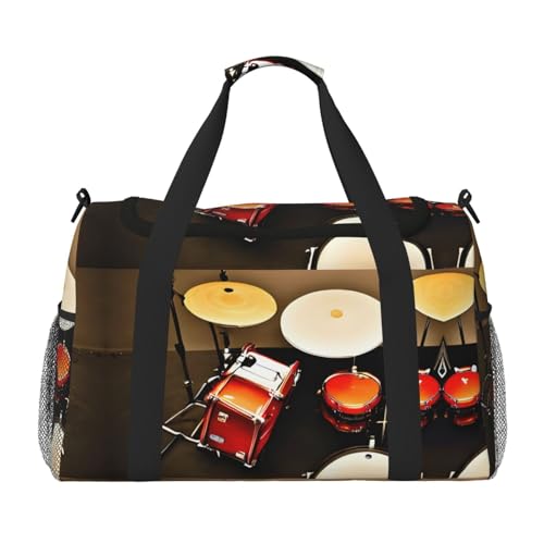 Sac de week-end ensemble de batterie noir grand sac de voyage cabine femmes