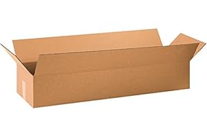 BOX USA Custom 34"x 10"x 6" Corrugated Cardboard Shipping Boxes | Wholesale Bulk Packaging