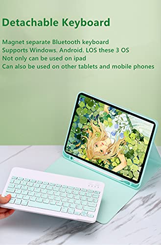 Yeehi Color Keyboard For Galaxy Tab A7 10.4 Inch 2020 (Sm-T500/T505/T507) Keyboard Case Cute Detachable Removable Wireless Bluetooth Keyboard Cover (Pink) #TOP3
