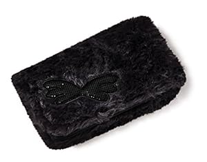 Nici 39853 Flügel Plüsch Geldbörse Anthrazit