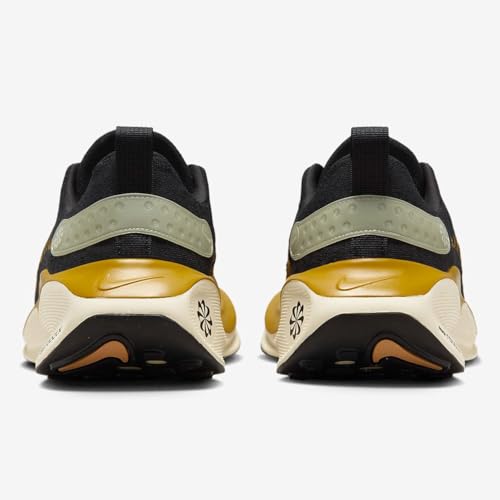 Nike InfinityRN 4 Men's Road Running Shoes (DR2665-006, Black/Bronzine/Olive Aura/Sea Glass) Size 9.53
