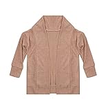 Kids Toddler Girl Long Sleeve Cardigan Solid Color Sweater Knitwear Cardigan (Khaki, 3-4T)