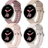 Oumida Cinturino in silicone per Garmin Venu Sq/Venu Sq 2/Sq Music/Venu 2 Plus, unisex, impermeabile, sportivo, per Garmin Vivoactive 5/6 (S, viola fumo, tè latte, rosa, luce stellata)