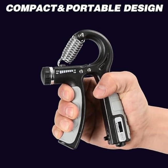 Hand Strengthener Grip 2 Pack, Hand Exercisers for Strength with Adjustable Resistance 10-130 Lbs,Hand Grip,Grip Strength Trainer for Muscle Building and Injury Recover