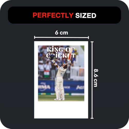 Image of Virat Kohli Poster | Virat Kohli Compact Posters (8 x 6 cm) King Kohli Kit (Set of 18) | World Cup 2024, Indian Cricket Team, King Kohli Posters for Phone Accessories, Bedroom, Office, room decoration (C 059)