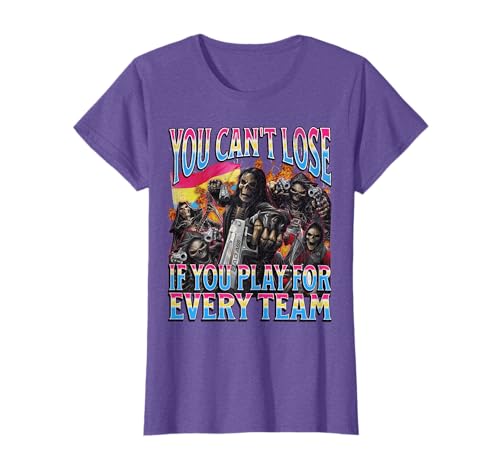 Playing For Every Team Funny Pansexual Hard Skeleton Bootleg T-Shirt
