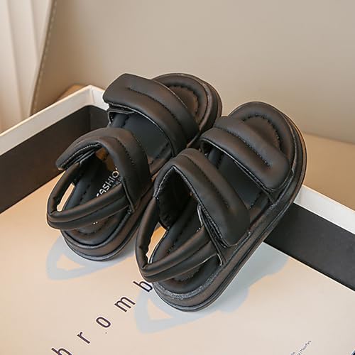 Mnplciea Girls Sandals Two Adjustable Strappy Sandals Open Toe Hook and Loop Kids Casual Summer Shoes2