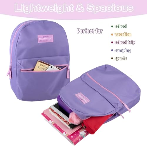 Image of Trail maker Classic 17 inch Backpacks with Adjustable Padded Straps | School Backpacks for Girls, Boys